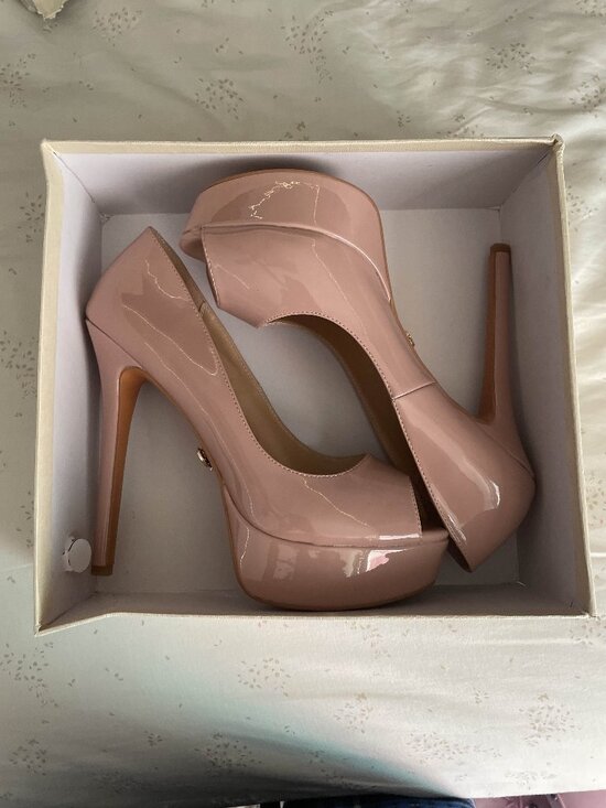 Petit Cadeau Shoes - Pastel Pink / Nude Platform Pumps